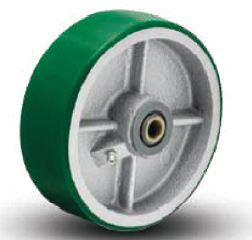 1250 Lb Load Rating-2040021883 5 in Wheel Dia,Polyurethane Tread On Aluminum Core Wheel 